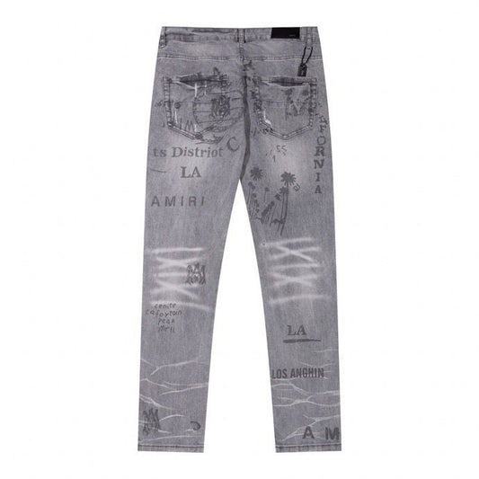 Grey Purple brand jean pants