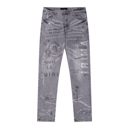 Grey Purple brand jean pants